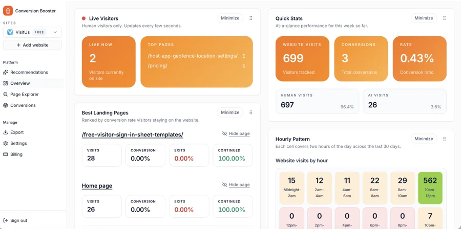 Conversion Booster product screenshot
